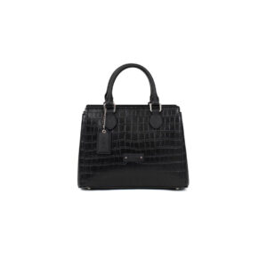 Sac à main 2 poignées - Synthétique grain croco lisse