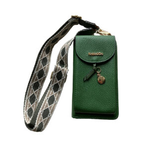 Pochettes en simili cuir large lanière